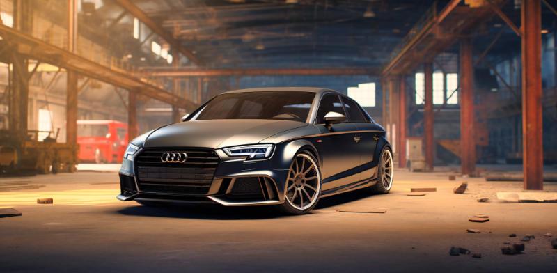 Snygg helförsäkrad Audi bil som har en bilförsäkring som minimerar självrisken.